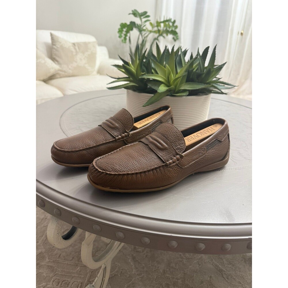 Bucci Men’s Driver Loafers Leather Slip On Brown Size 11